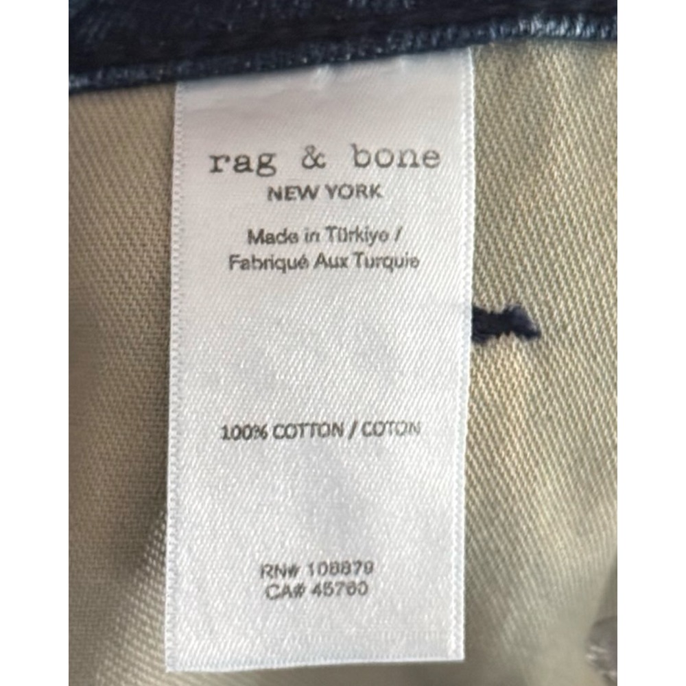 Rag & Bone Logan Mid-Rise Wide Leg Jeans Charlock Blue Denim - Picture 10 of 10
